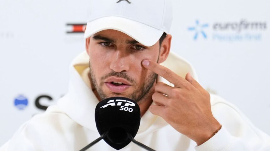 Carlos Alcaraz waits for wrist test ahead of French Open