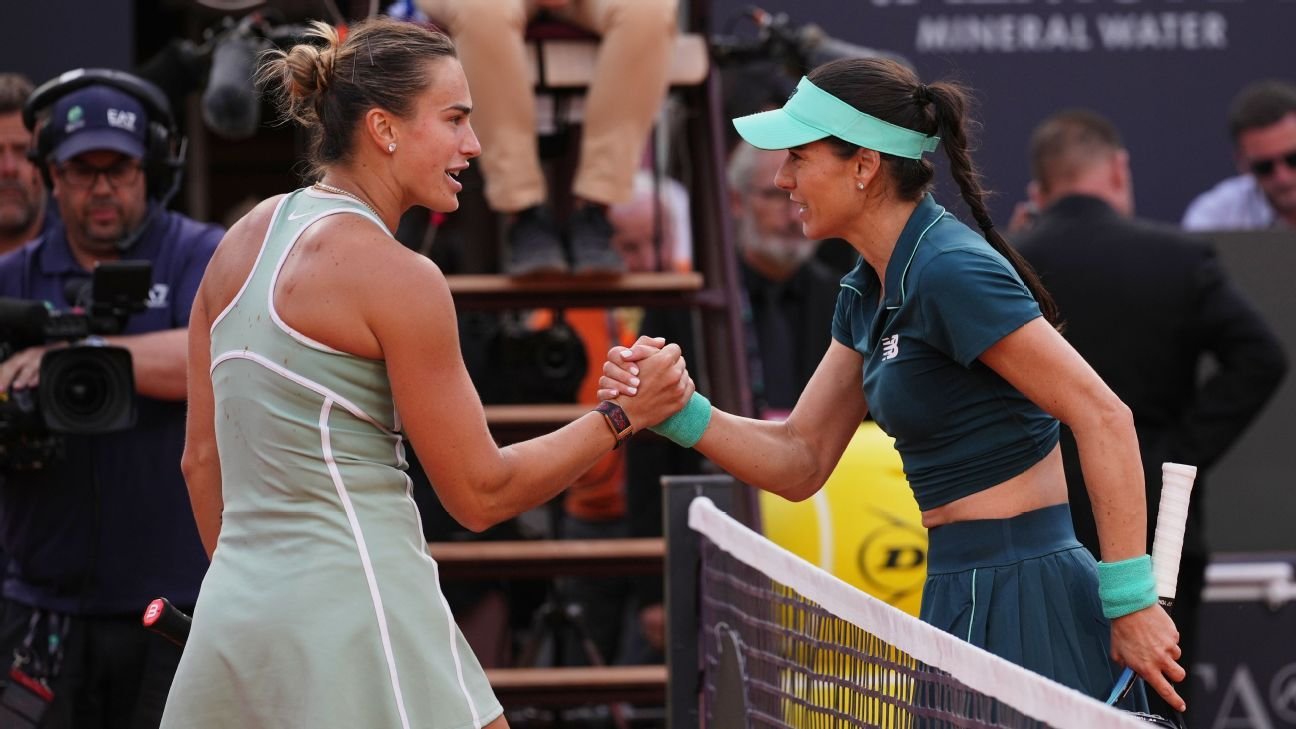Sabalenka loses to Cirstea at Italian Open