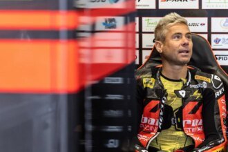 Alvaro Bautista, 2026 Czech WorldSBK, pit box. Credit: Gold and Goose.