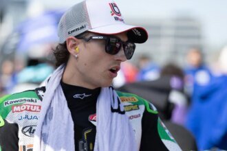 Axel Bassani, 2026 Czech WorldSBK, grid. Credit: Gold and Goose.