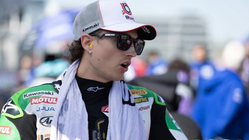 Axel Bassani, 2026 Czech WorldSBK, grid. Credit: Gold and Goose.