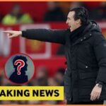 Unai Emery shouts instructions during Aston Villa