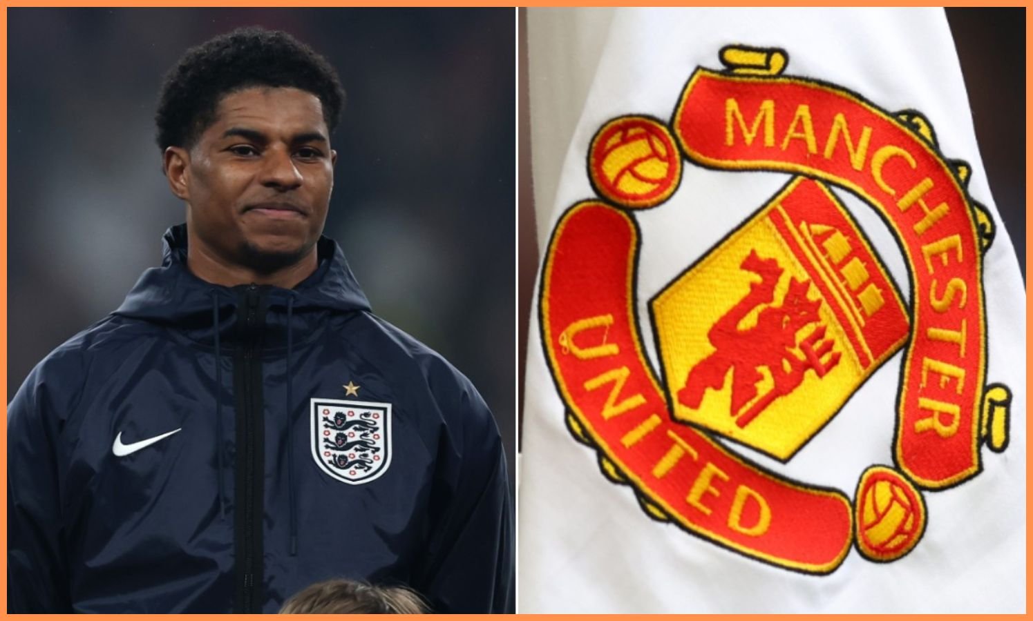 Marcus Rashford lining up for England
