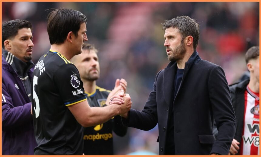 Harry Maguire and Michael Carrick