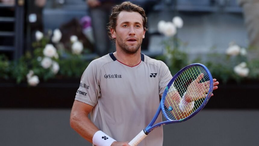 Casper Ruud advances to Rome final. Sinar-Medvedev suspended due to rain