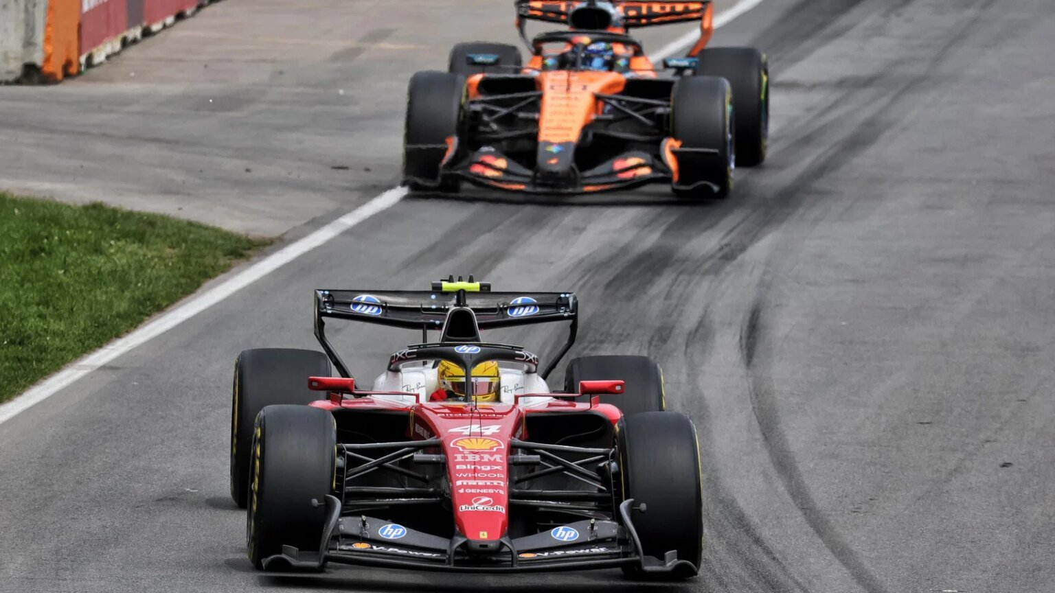 Hamilton battled Piastri throughout the Canada sprint