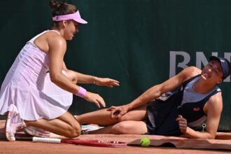 French Open advertising board moved after injuries, backlash