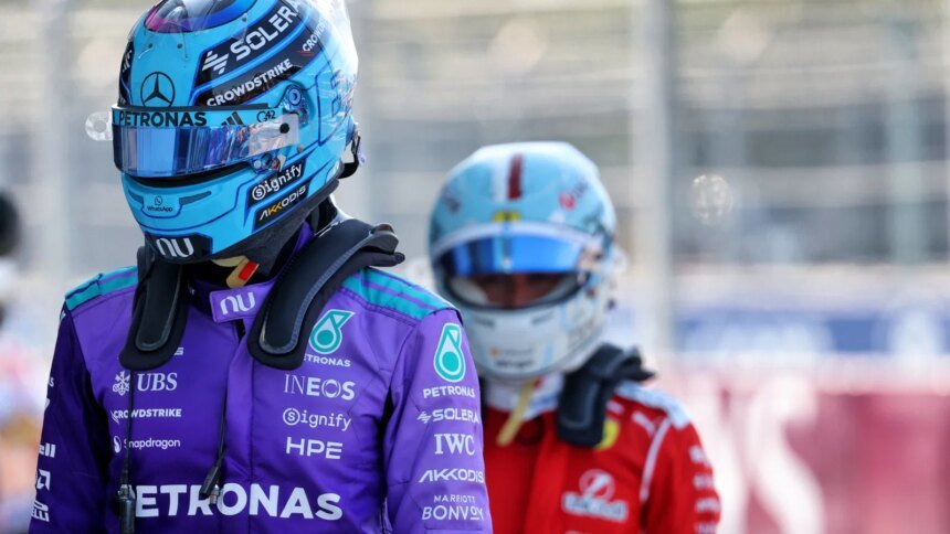 Russell was only sixth fastest in sprint qualifying