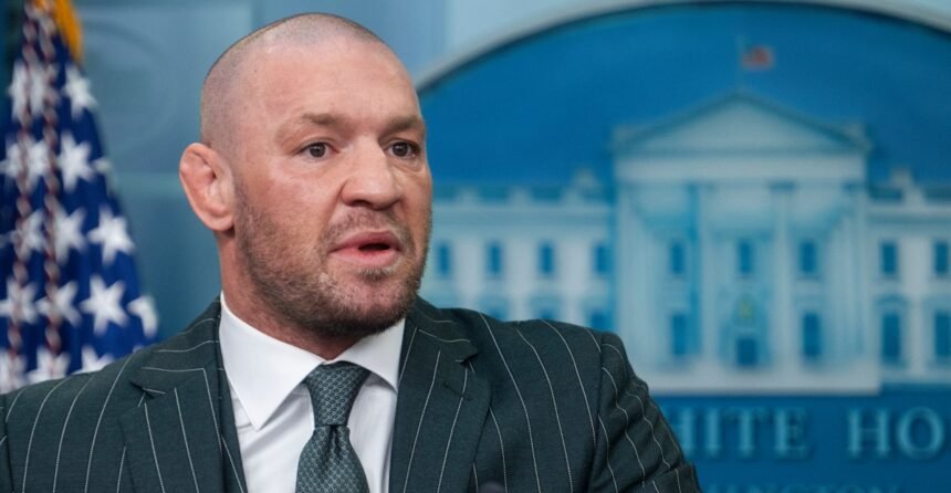 Khamzat Chimaev hits back at Conor McGregor's middleweight title claim, saying, ``He lost the belt 10 years ago''