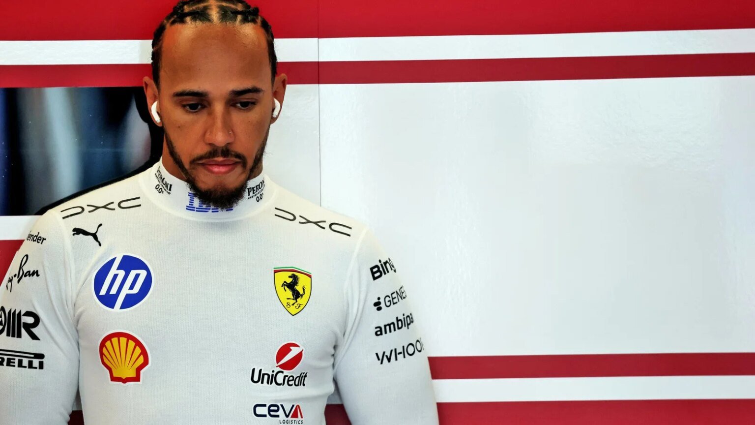 Hamilton ended up sixth in the sprint