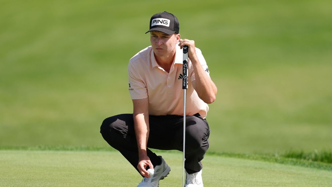 Matt McCarty leads the Tourists on the PGA Tour. Rory McIlroy 7 back