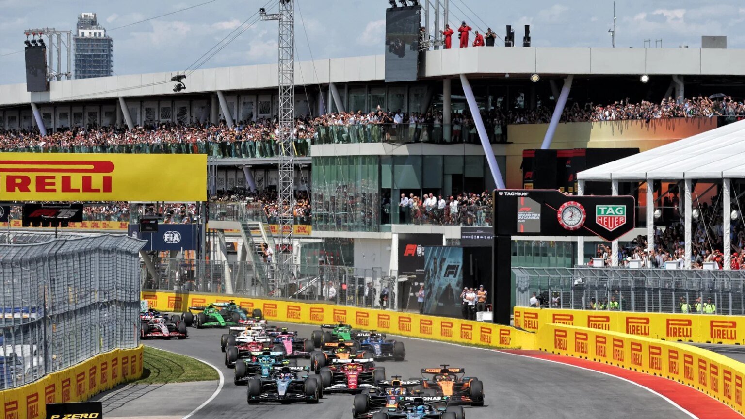 The start of the 2025 F1 Canadian Grand Prix