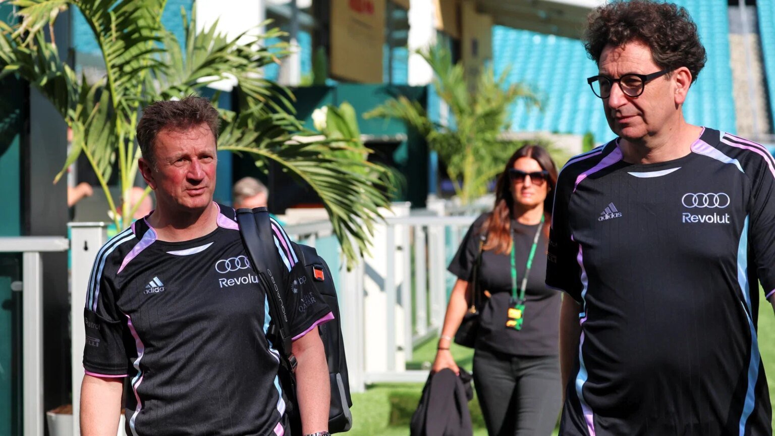 McNish and Binotto in Miami