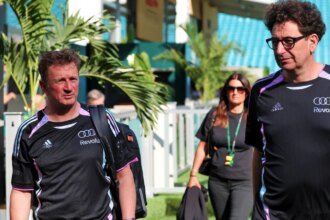 McNish and Binotto in Miami