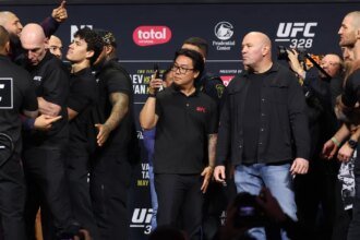 Sean Strickland beats Khamzat Chimaev for 'cheating' at UFC 328 weigh-in, accuses him of not making weight