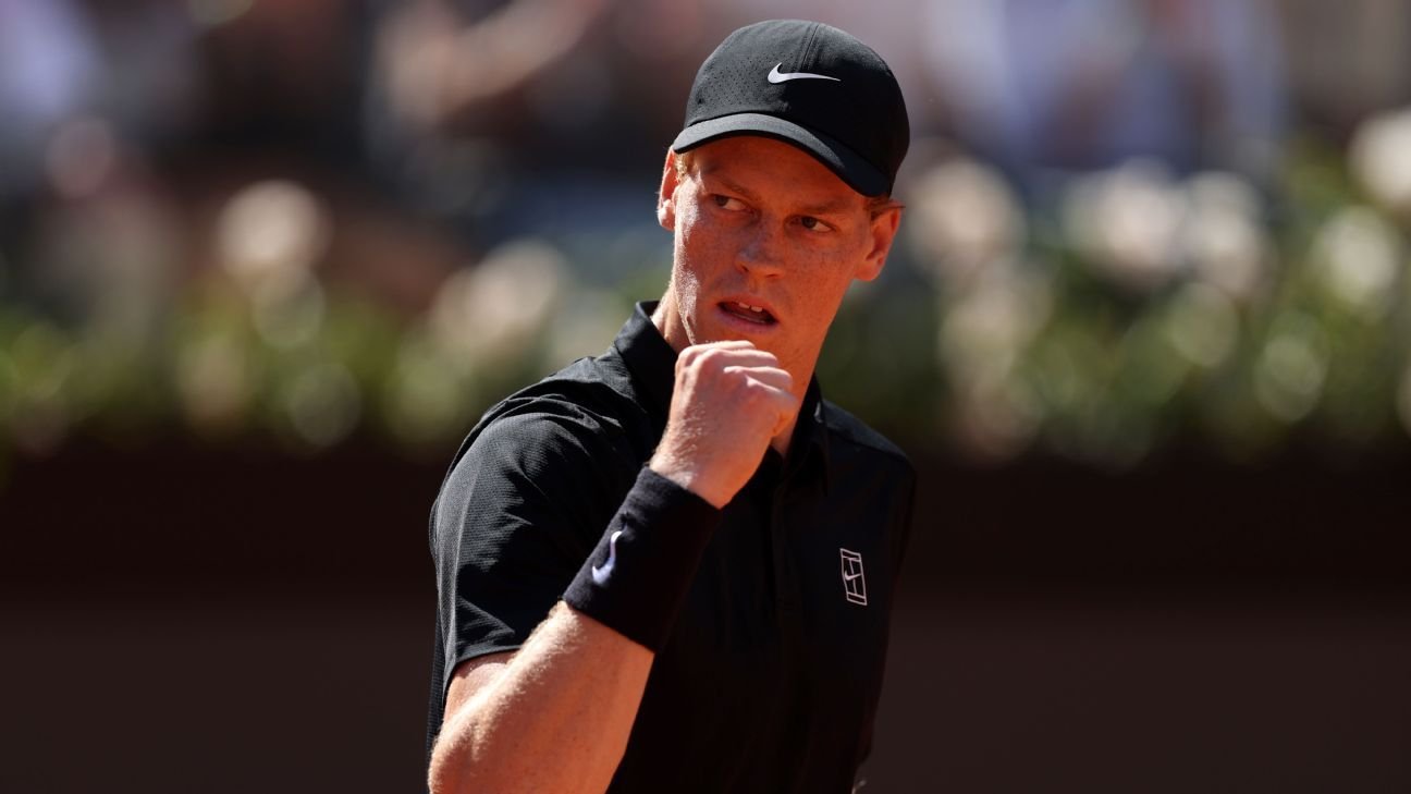 Sinner reaches 25 consecutive wins at Italian Open
