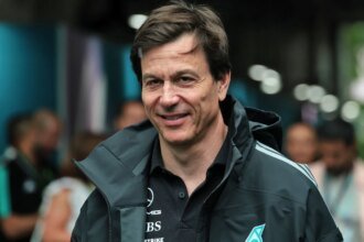 Wolff in the Miami paddock