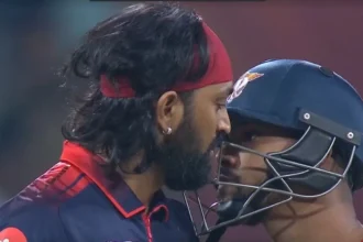 Nicholas Pooran and Krunal Pandya engaged in heated exchange during LSG vs RCB IPL 2026 clash