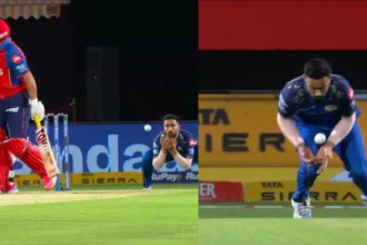 Naman Dhir puts down easy catch of Prabhsimran Singh in PBKS vs MI clash