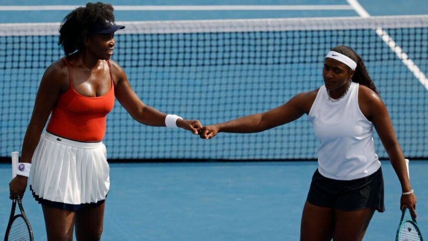 Venus Williams, 45, plays doubles at Roland Garros