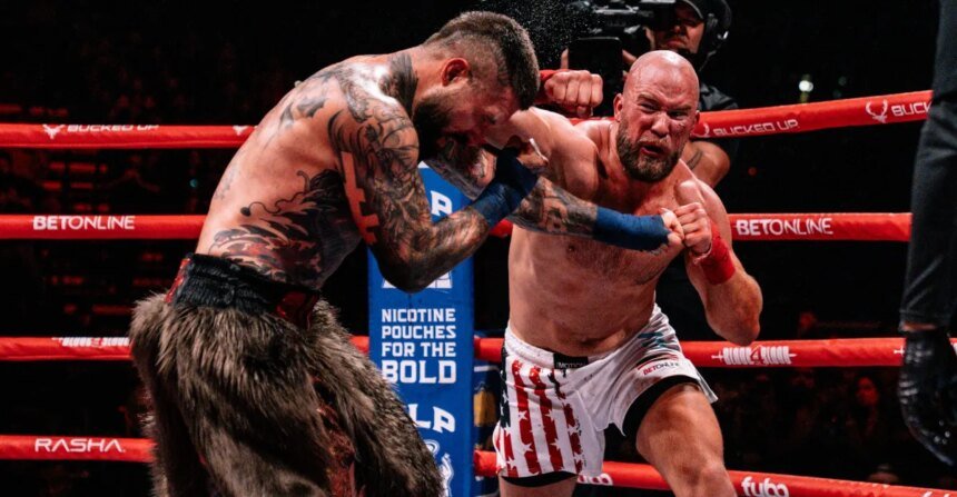 Video: Alex Terrible suffers multiple knockdowns before being stopped by Cameron Delano in Blood4Blood main event