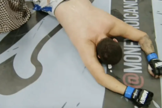 Video: Fighter faints after left-wing vs. right-wing fight at Renato Moicano's MMA debut show in Brazil