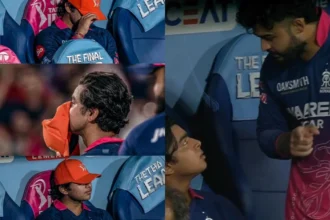 Watch Riyan Parag Scolds Vaibhav Sooryavanshi In Dugout 15 Year Old Cries After RR S Qualifier 2 Loss