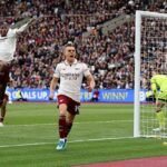 Trossard scoring against West Ham