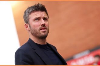 Michael Carrick arriving at Old Trafford for Manchester United vs Leeds