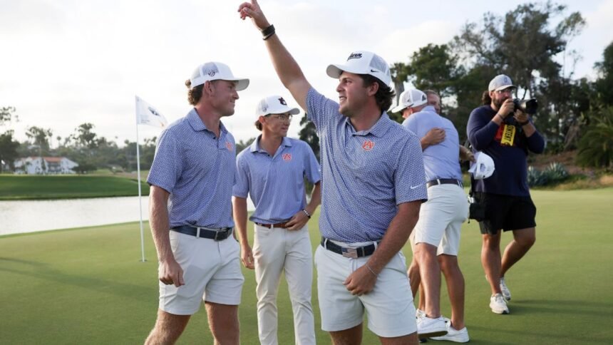 Auburn beats UCLA to win second NCAA golf title in three years