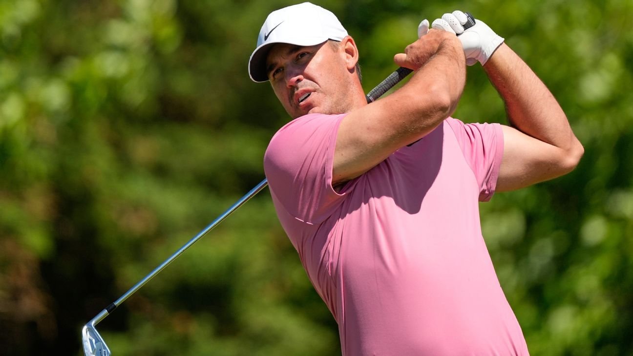 Brooks Koepka plays practice rounds ahead of US Open