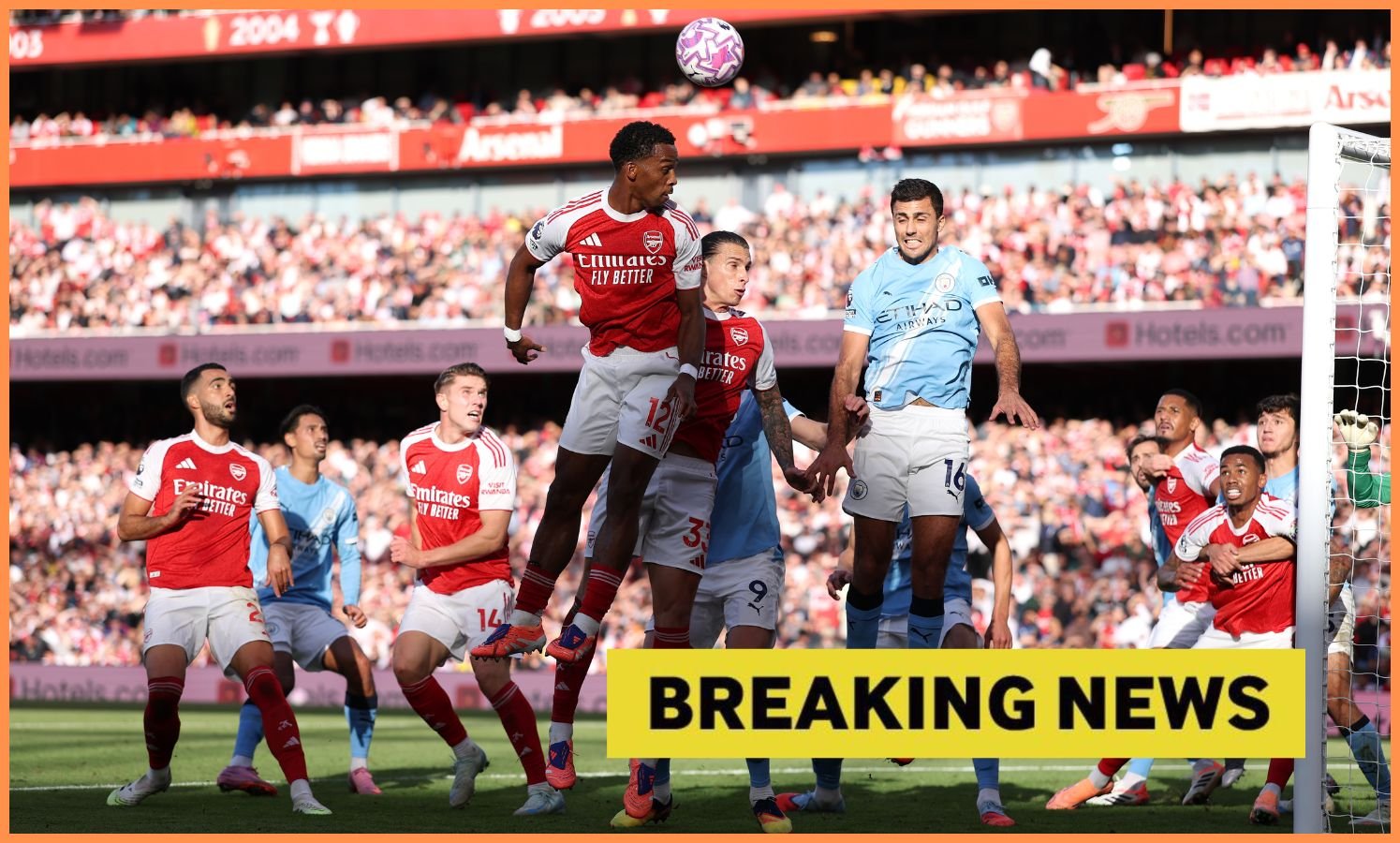 Jurrien Timber in action for Arsenal against Manchester City