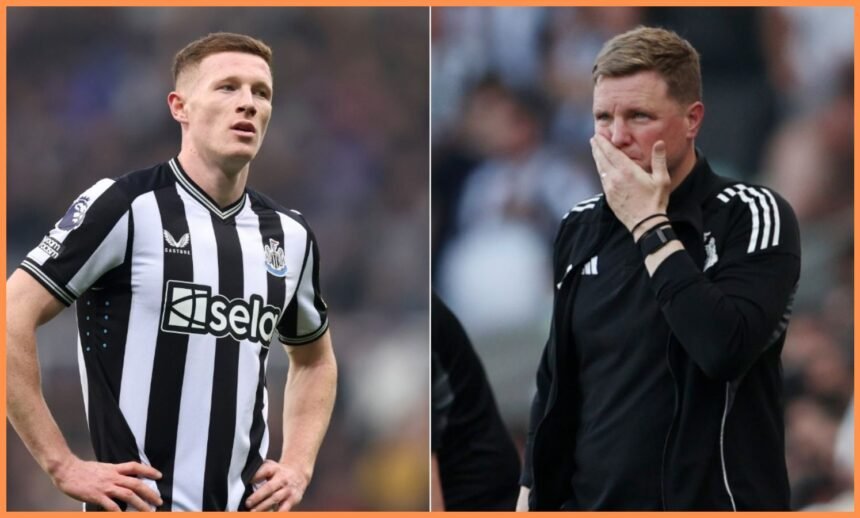 Elliot Anderson and Eddie Howe