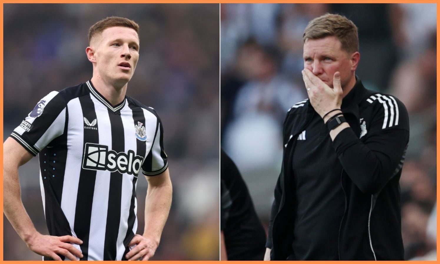 Elliot Anderson and Eddie Howe