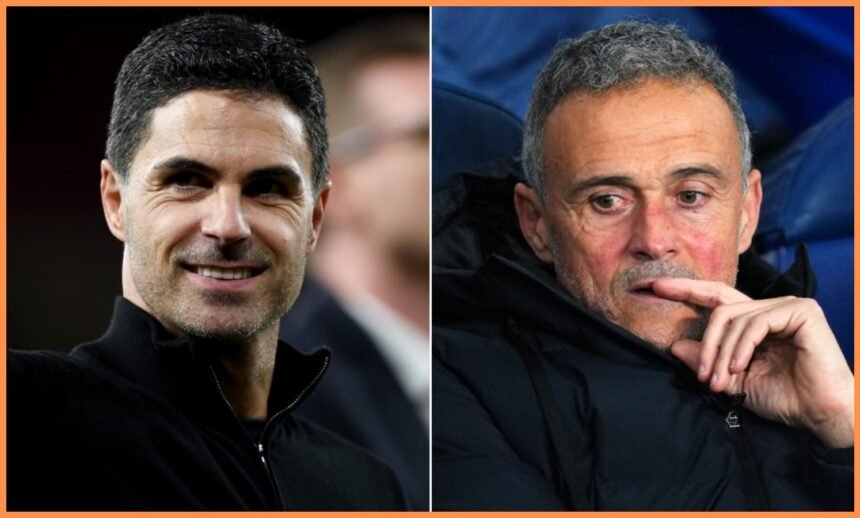 Mikel Arteta and Luis Enrique