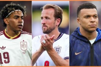 Lamine Yamal, Harry Kane, and Kylian Mbappe