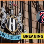 Newcastle United logo and breaking news banner