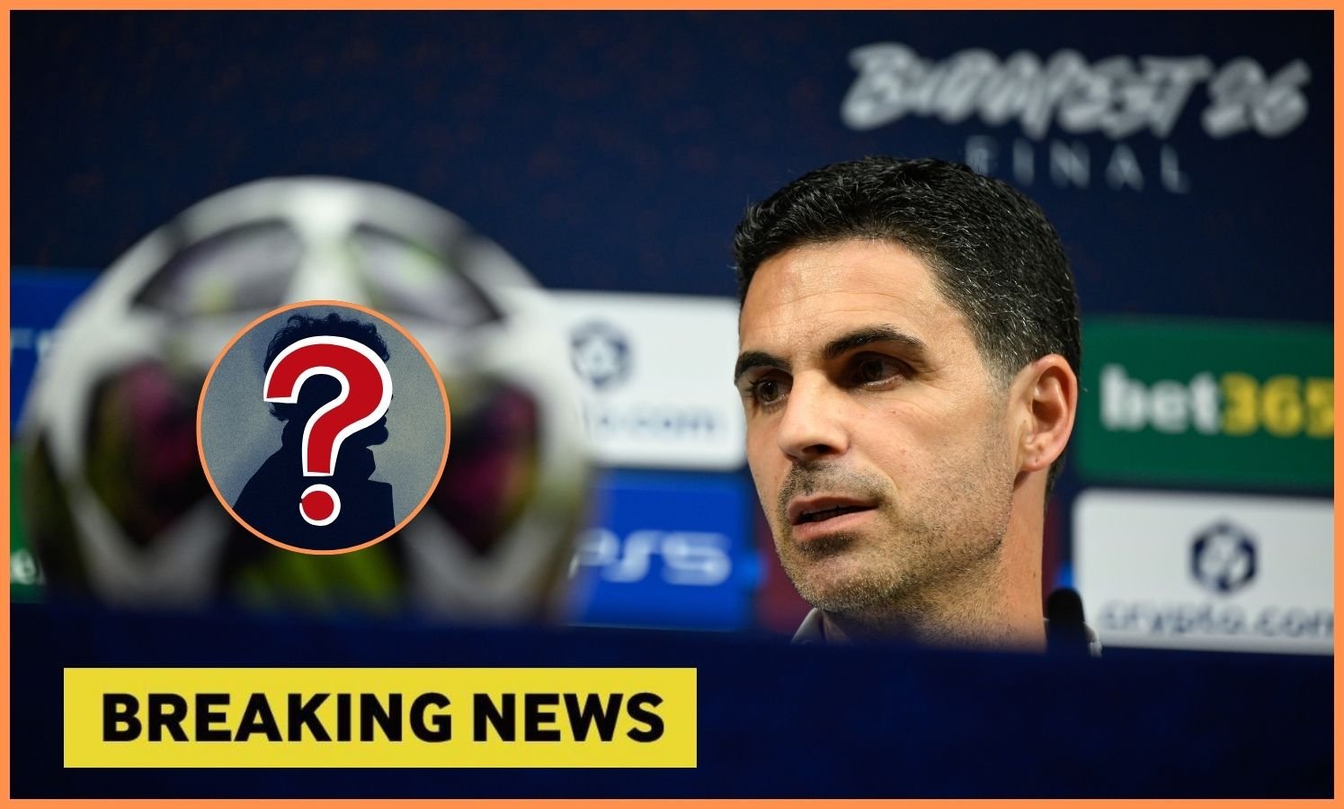 Arsenal manager Mikel Arteta at a pre-Champions League final press conference