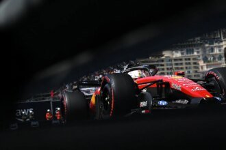 Leclerc crashed on his final lap of Q3