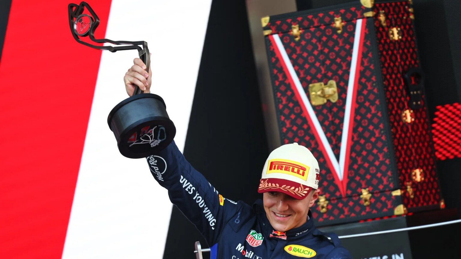 Hadjar stood on the Monaco podium - but third place was handed back to Gasly