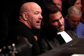 Dana White responds to Eddie Hearn's comments about Tom Aspinall: 'He looks stupid again'