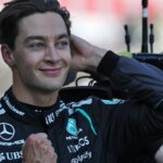Russell celebrates in Austria