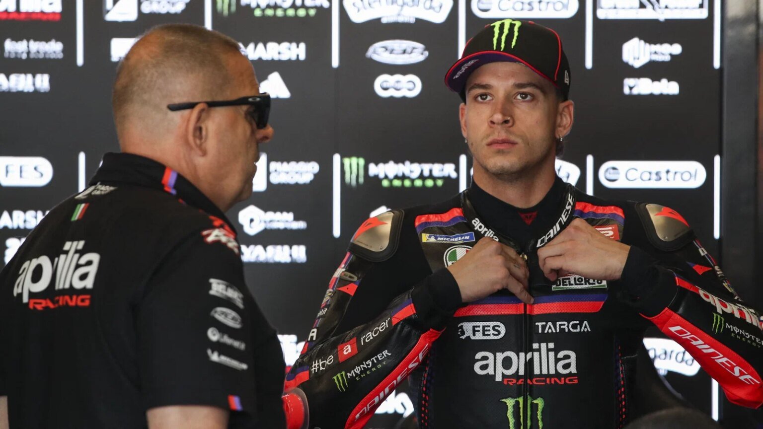 Marco Bezzecchi, 2026 MotoGP Czech Grand Prix, pit box. Credit: Gold and Goose.
