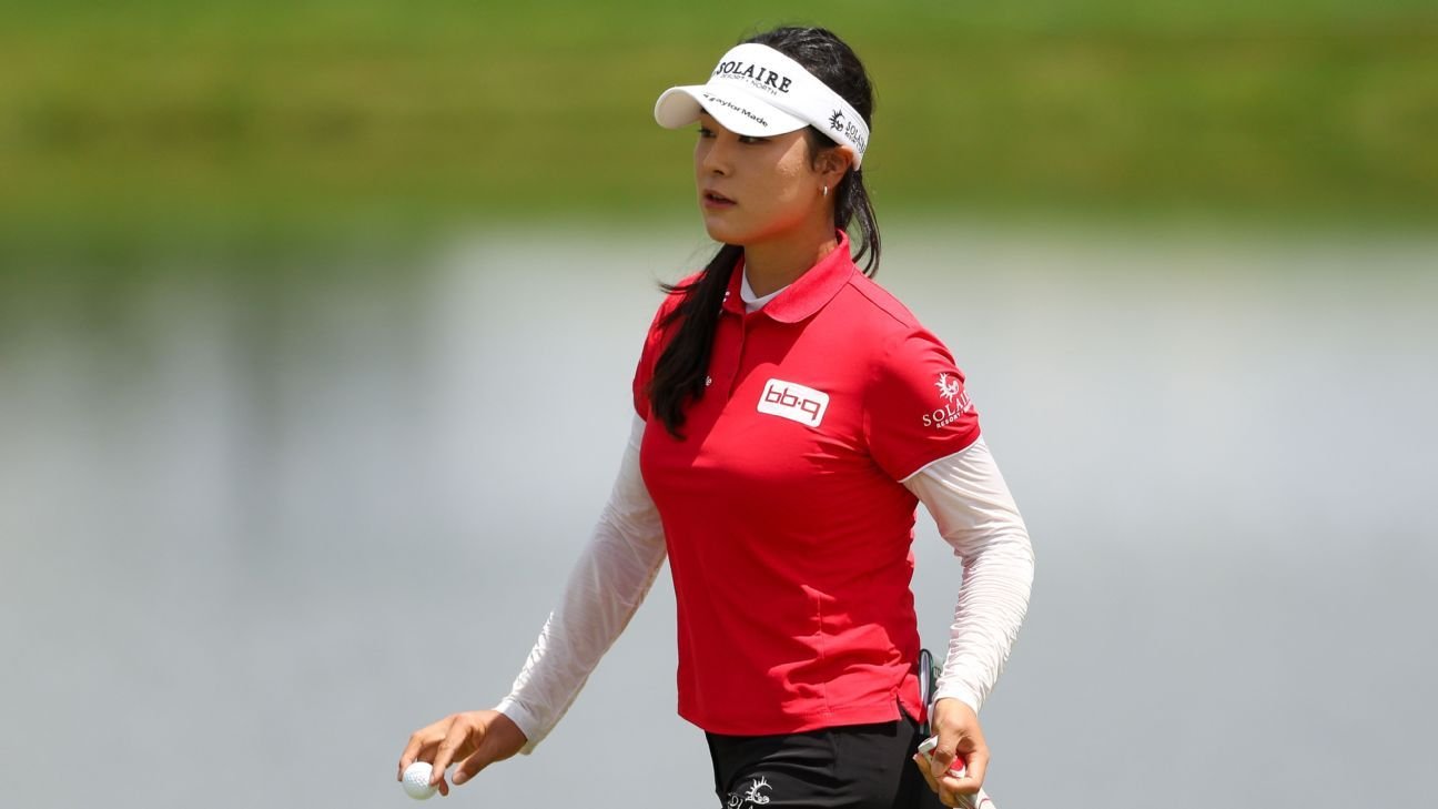 Ina Yoon ties women's PGA record with 63, leads by 2 strokes