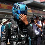 Russell finished second in Barcelona