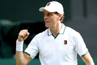 Jannik Sinner begins defense of Wimbledon title with five-set win