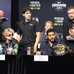 Josh Hokit reacts to 'fucking little hobbit' Ilya Topria defending Alex Pereira at UFC White House press conference