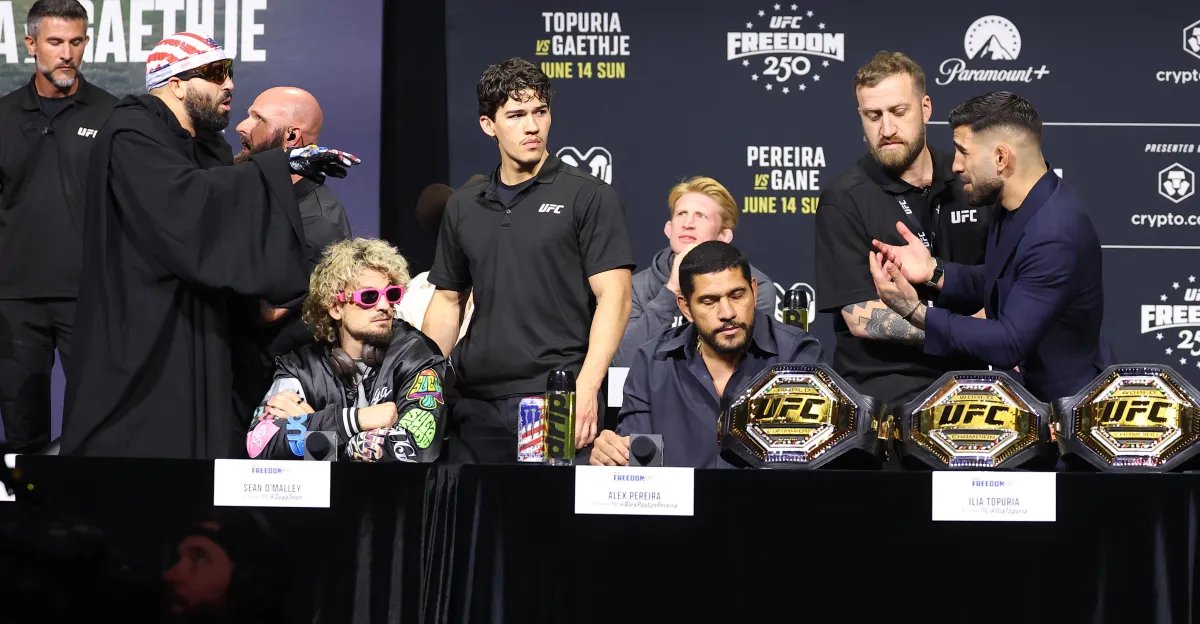 Josh Hokit reacts to 'fucking little hobbit' Ilya Topria defending Alex Pereira at UFC White House press conference