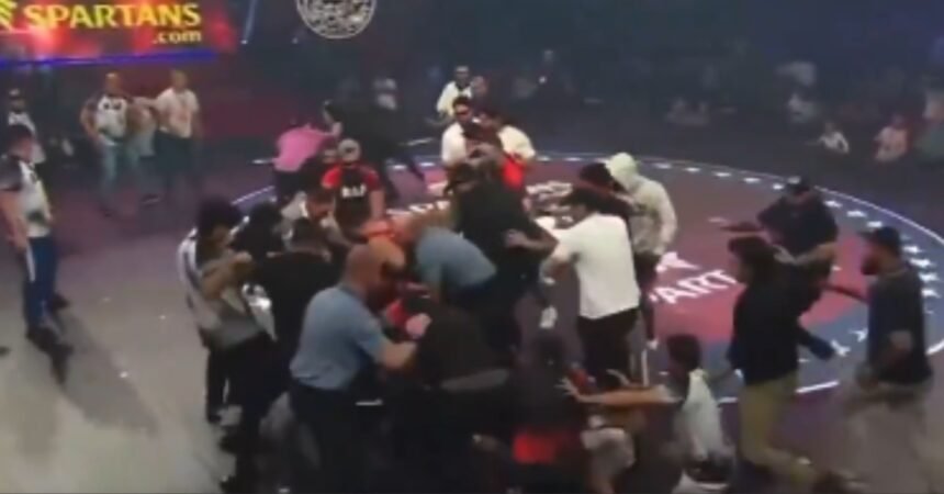 Khamzat Chimaev and Dillon Danis Explode into Wild Brawl After Wrestling Match - RAF 10 Highlights
