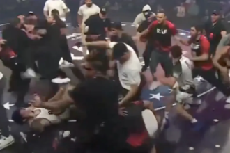 Khamzat Chimaev and Dillon Danis get into a huge brawl after a lightning quick match in the main event of RAF 10